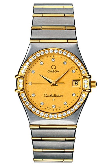 Omega Constellation Classic Series Mens Swiss Quartz Wristwatch-1217.15.00 