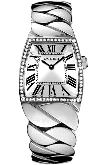 Cartier La Dona Series 18k White Gold Midsize Ladies Swiss Quartz Wristwatch-WE60019G