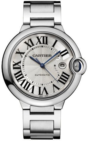 Cartier Ballon Bleu Large Series Wonderful Stainless Steel Mens Automatic Wristwatch-W69012Z4