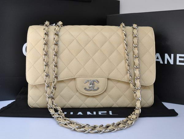 Chanel Original Caviar Leather Flap Bag A28600 Apricot