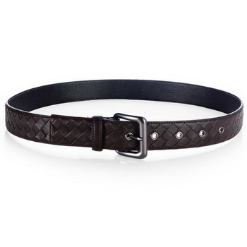 Bottega Veneta Intrecciato Nappa Belt Brown