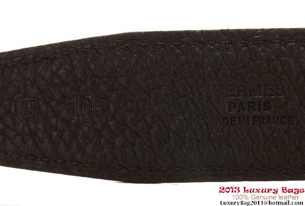 Hermes 43mm Calf Leather Belt HB108-12