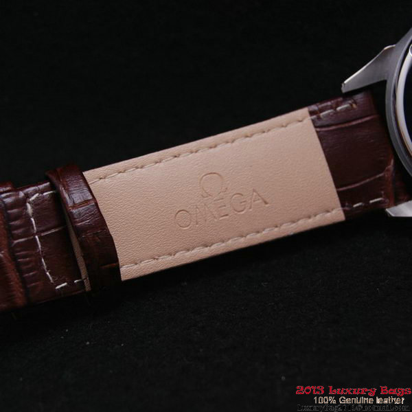 OMEGA DE VILLE Automatic Chronometer Red Gold on Brown Leather Strap OM77210