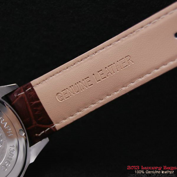 OMEGA DE VILLE Automatic Chronometer Red Gold on Brown Leather Strap OM77210