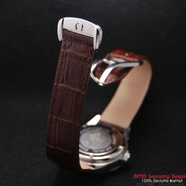 OMEGA DE VILLE Automatic Chronometer Steel on Brown Leather Strap OM77201