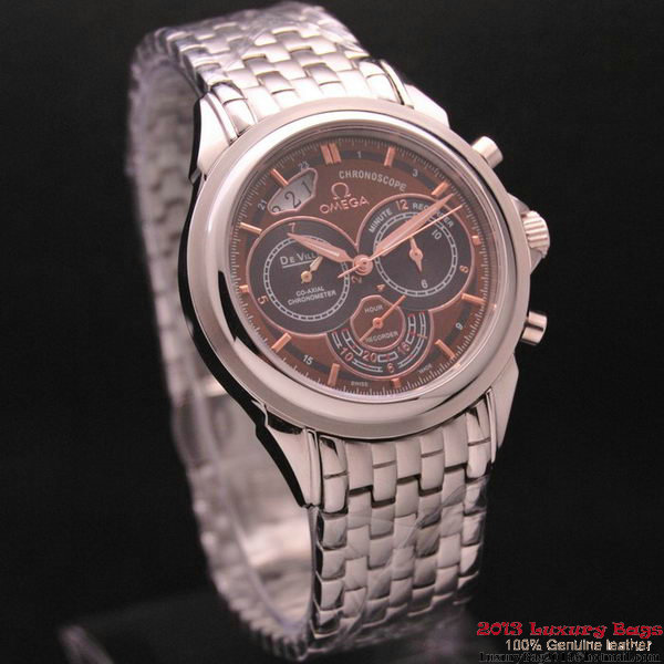 OMEGA DE VILLE CO-AXIAL CHRONOSCOPE Steel on Steel Strap OM77414