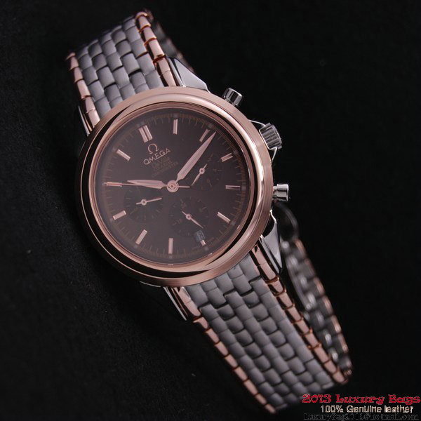 OMEGA DE VILLE CO-AXIAL Chronometer Red Gold on Steel Strap OM77516