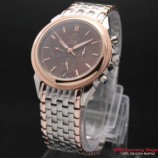 OMEGA DE VILLE CO-AXIAL Chronometer Red Gold on Steel Strap OM77516