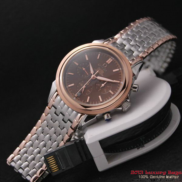 OMEGA DE VILLE CO-AXIAL Chronometer Red Gold on Steel Strap OM77516