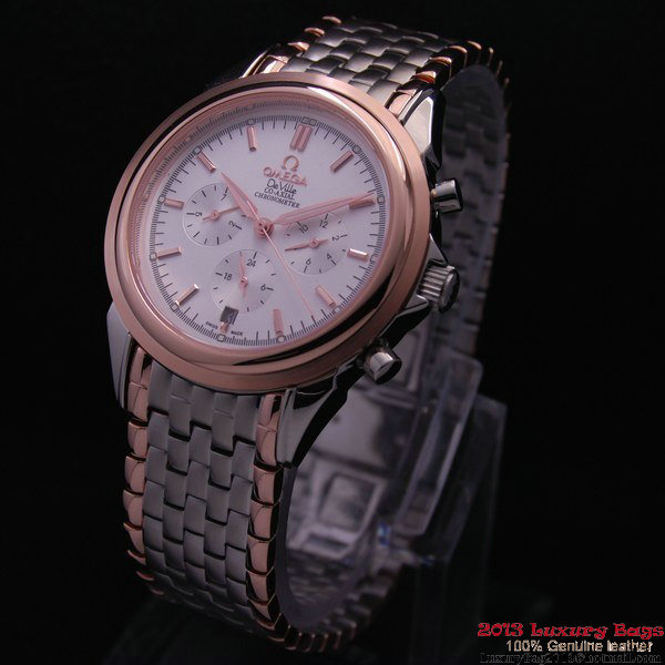 OMEGA DE VILLE CO-AXIAL Chronometer Red Gold on Steel Strap OM77517