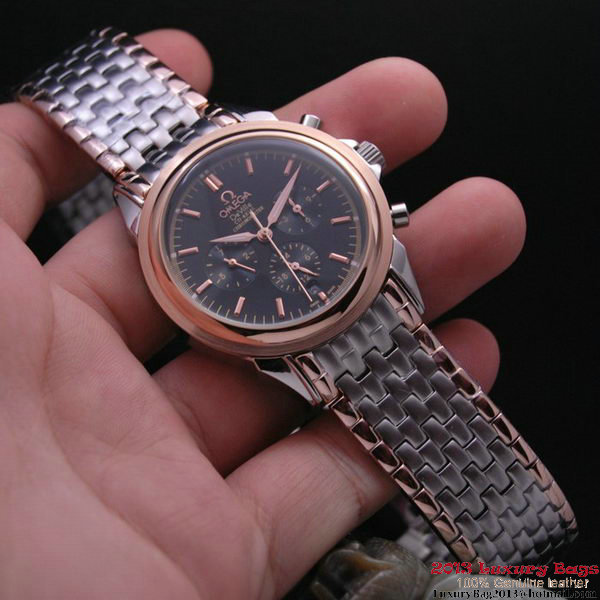 OMEGA DE VILLE CO-AXIAL Chronometer Red Gold on Steel Strap OM77519