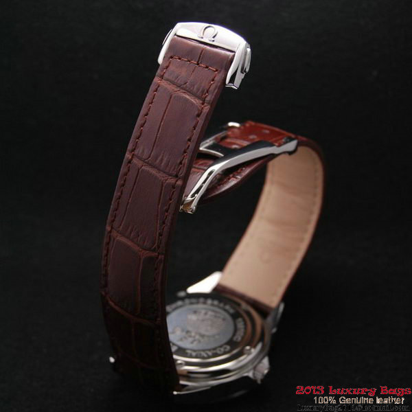 OMEGA DE VILLE Chronometer Red Gold on Brown Leather Strap OM77315