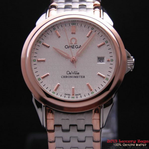 OMEGA DE VILLE Chronometer Red Gold on Steel Strap OM77317