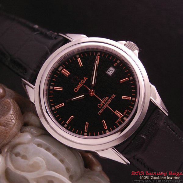 OMEGA DE VILLE Chronometer Steel on Black Strap OM77304