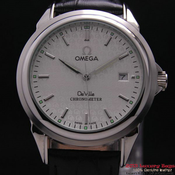 OMEGA DE VILLE Chronometer Steel on Black Strap OM77306