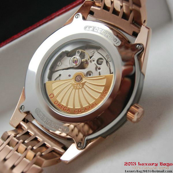 OMEGA DE VILLE Co-AXIAL CHRONOMETER Red Gold on Red Gold Strap OM77027