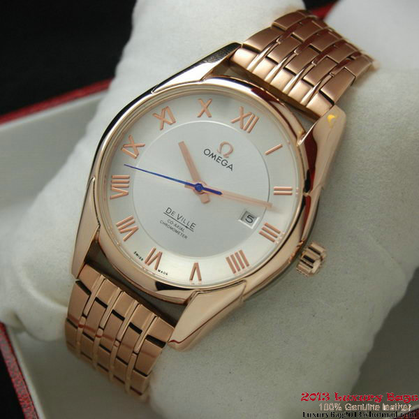 OMEGA DE VILLE Co-AXIAL CHRONOMETER Red Gold on Red Gold Strap OM77027