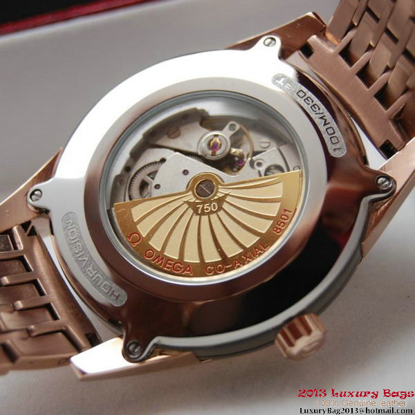 OMEGA DE VILLE Co-AXIAL CHRONOMETER Red Gold on Red Gold Strap OM77028