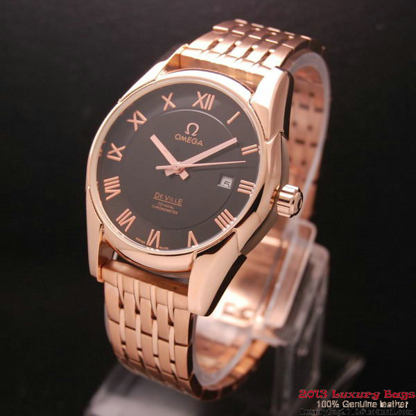 OMEGA DE VILLE Co-AXIAL CHRONOMETER Red Gold on Red Gold Strap OM77028