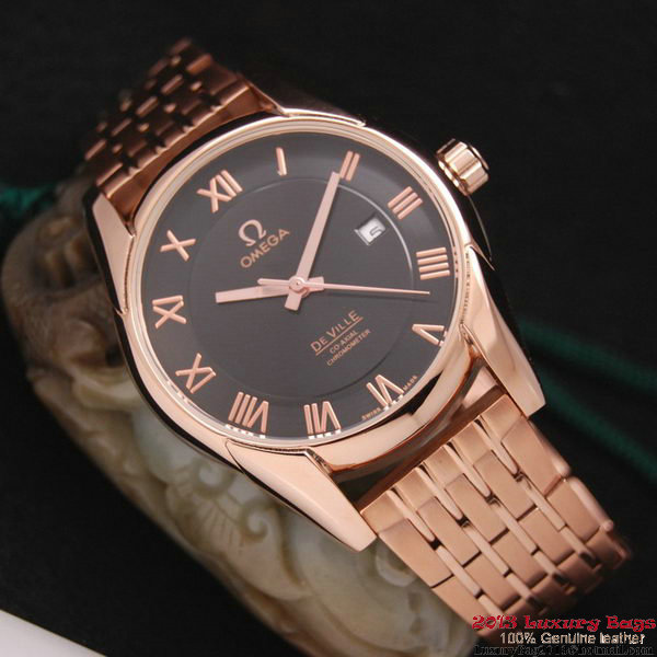 OMEGA DE VILLE Co-AXIAL CHRONOMETER Red Gold on Red Gold Strap OM77028