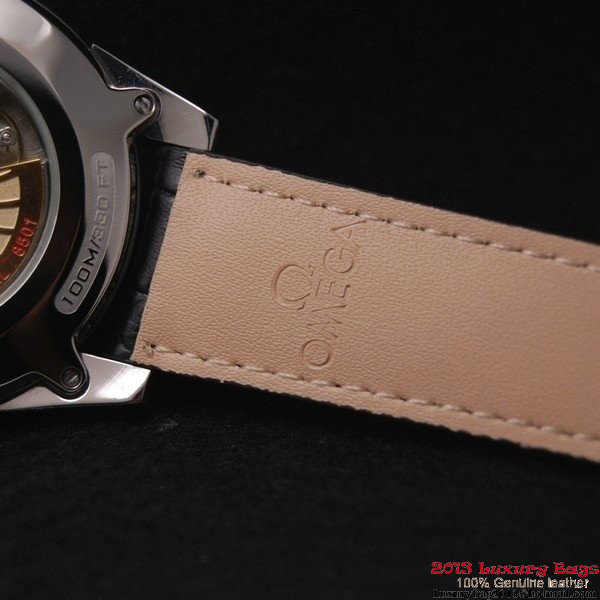 OMEGA DE VILLE Co-AXIAL CHRONOMETER Steel on Brown Leather Strap OM77001