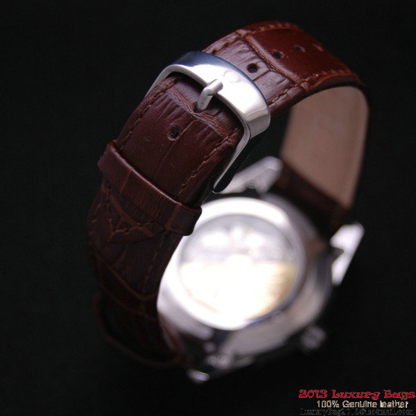 OMEGA DE VILLE Co-AXIAL CHRONOMETER Steel on Brown Leather Strap OM77001