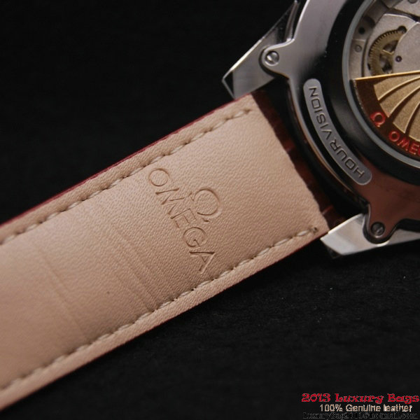 OMEGA DE VILLE Co-AXIAL CHRONOMETER Steel on Brown Leather Strap OM77005