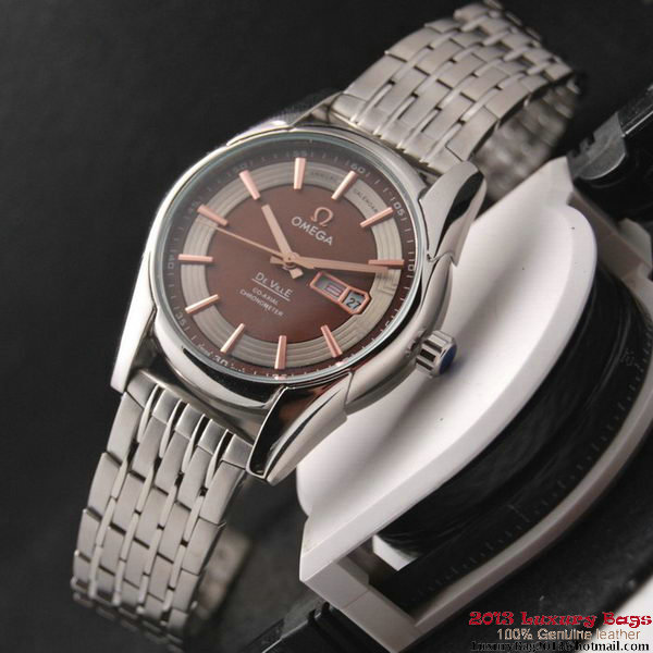 OMEGA DE VILLE HOUR VISION ANNUAL CALENDAR Steel on Steel Strap OM77115