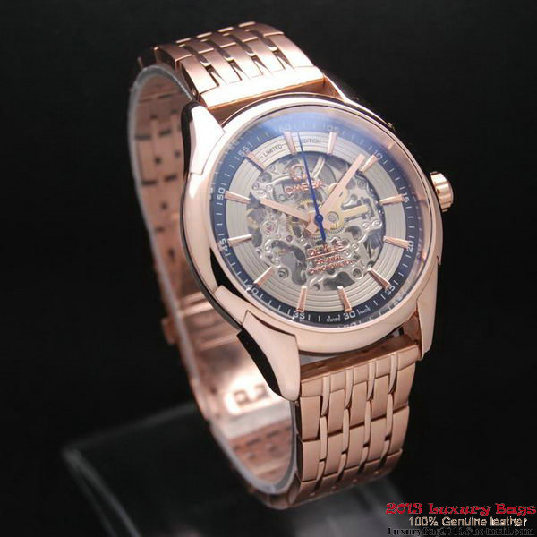 OMEGA DE VILLE Tourbillon Watches Red Gold on Red Gold Steel Strap Om7020