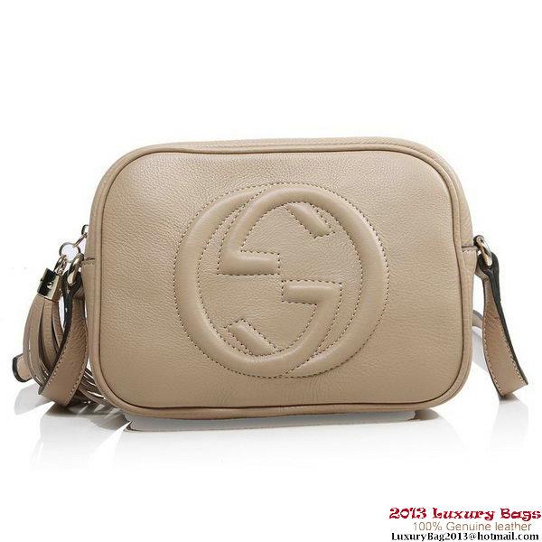 Gucci Soho Disco Bag Ostrich Leather 308364 Light Brown