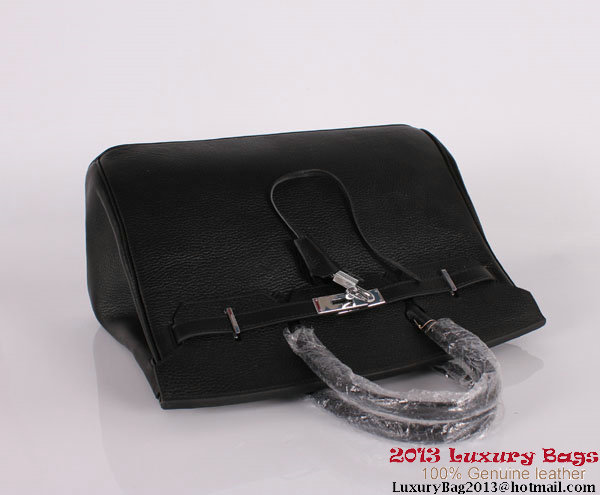 Hermes Birkin 35CM Tote Bag Clemence Leather H-35 Black