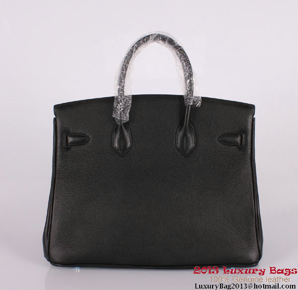 Hermes Birkin 35CM Tote Bag Clemence Leather H-35 Black