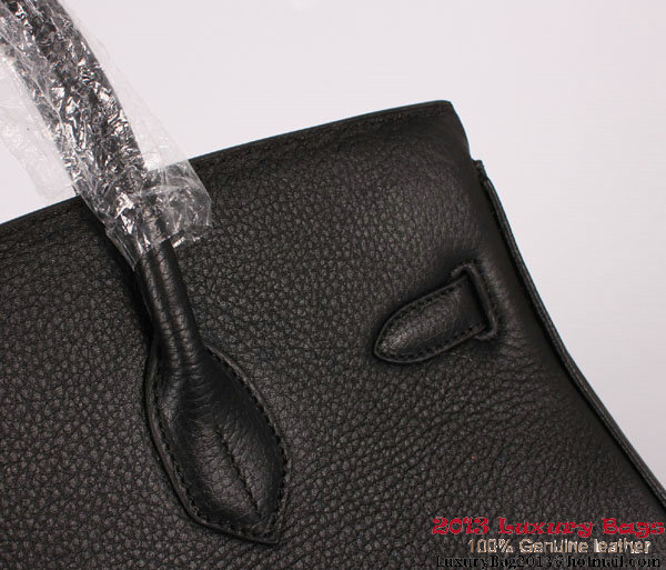 Hermes Birkin 35CM Tote Bag Clemence Leather H-35 Black