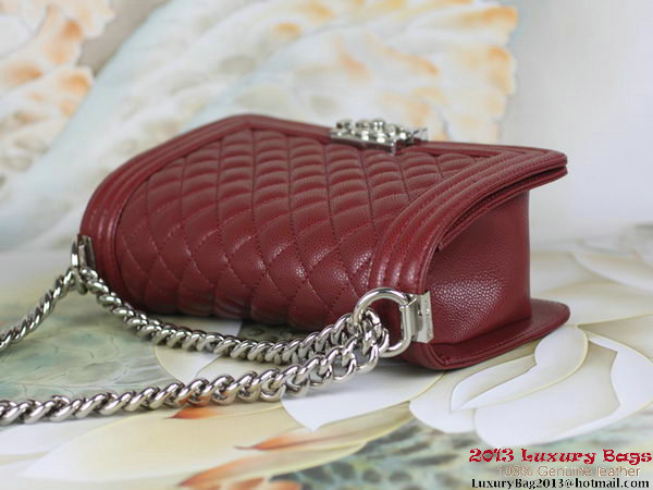 2013 Boy Chanel Flap Shoulder Bag Classic Cannage Patterns A67025 Burgundy