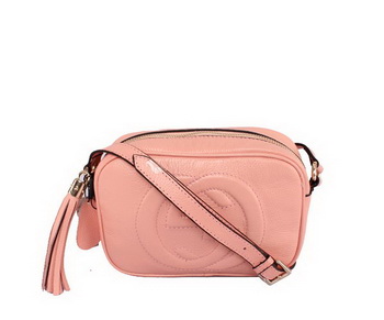 Gucci 308364 Soho Calf Leather Disco Bag Pink