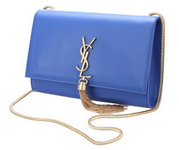 Yves Saint Laurent Small Monogramme Cross-body Shoulder Bag Y042 Blue