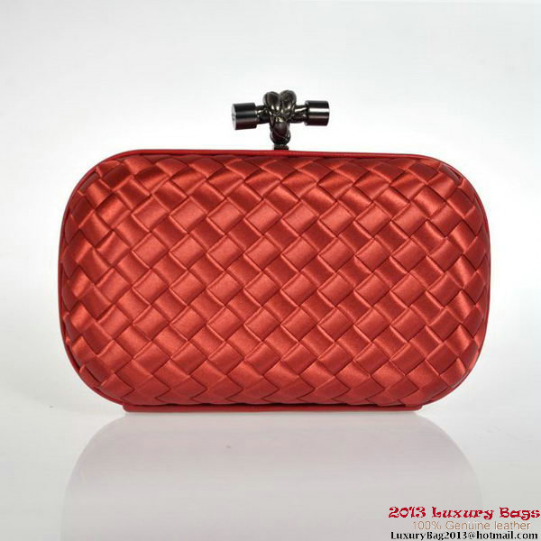 Bottega Veneta 8651S Intrecciato Silk Stretch Knot Clutches