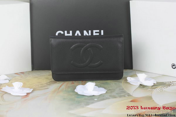 Chanel A33814 Original Cannage Patterns mini Flap Bag Black