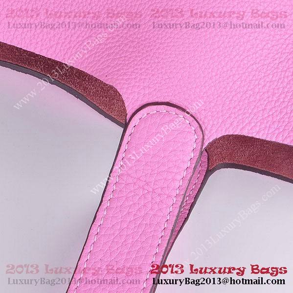 Hermes Picotin Lock MM Bag in Clemence Leather 8616 Pink