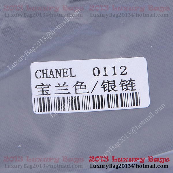 Chanel 2.55 Series Classic Flap Bag 1112 RoyalBlue Sheepskin Silver