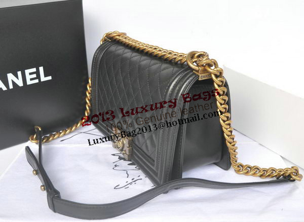 Boy Chanel Flap Shoulder Bag Original Sheepskin Leather A67086 Black