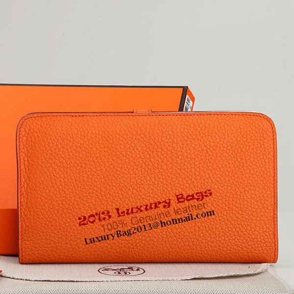 Hermes Dogon Combined Wallet A508 Orange