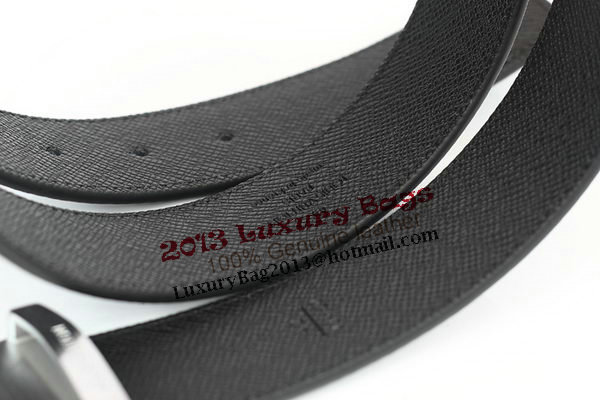 Louis Vuitton Black Leather Belt LV2060