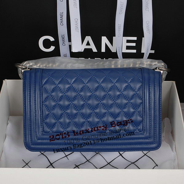 Boy Chanel Flap Shoulder Bag in Sheepskin Leather A58500 RoyalBlue