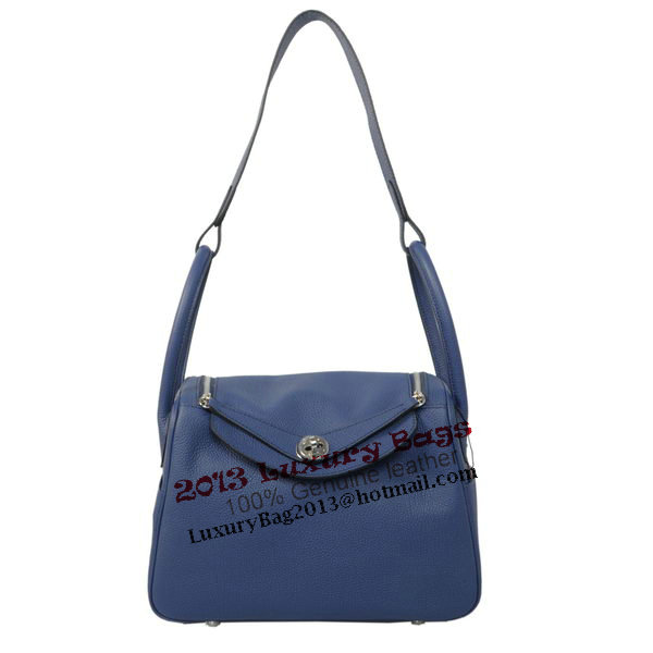 Hermes Lindy 30CM Havanne Shoulder Bag RoyalBlue