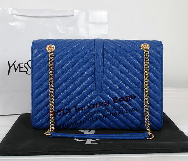 Yves Saint Laurent Classic Monogramme Flap Bag Y9201 Apricot&Blue&Black