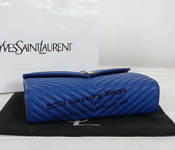 Yves Saint Laurent Classic Monogramme Flap Bag Y9201 Apricot&Blue&Black