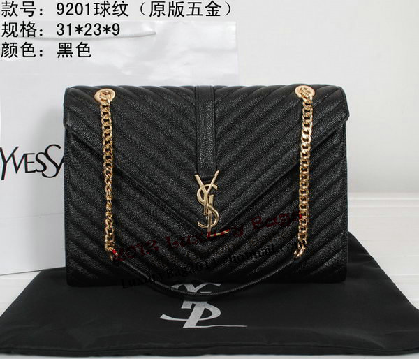 Yves Saint Laurent Classic Monogramme Flap Bag Y9201 Apricot&Blue&Black