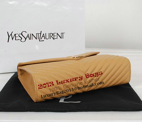 Yves Saint Laurent Classic Monogramme Flap Bag Y9201 Apricot&Blue&Black