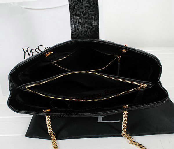 Yves Saint Laurent Classic Monogramme Shopping Bag Y9150 Apricot&Blue&Black